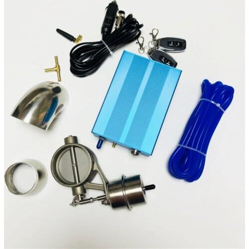 Stainless steel Control Exhaust Valve/Cutout Set with Vacuum Pump With Wireless Remote Controller Switch Cut off the exhaust