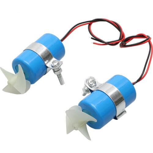 1Pair RC Boat Motor 7.4V 16800RPM Underwater Thruster Engine CW CCW 3-Blades Propeller Kit for DIY Toy Model Submarine Parts