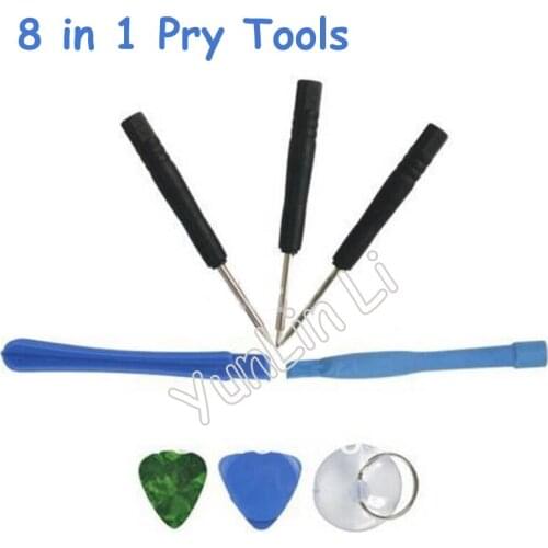 200 Sets (1600pcs) 8 in 1 Pry Tool Screwdrivers Opening Tools Kit with Torx Screwdriver for Cell Phone Telephone