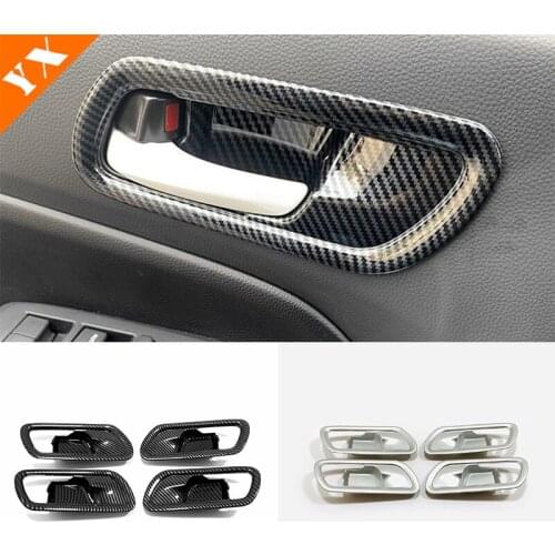 2020 2021 For Honda Fit Jazz Car inner Window door armrest handle bowl frame decoration Cover Trim ABS Matte/Carbon/Red 4pcs