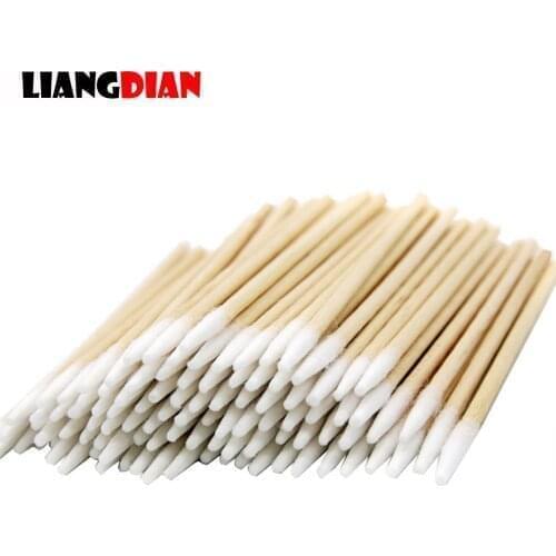5 Packs 100pcs/pack Wooden Cotton Stick Swabs Buds For Cleaning The Ears Eyebrow Lips Eyeline Tattoo Makeup Cosmetics