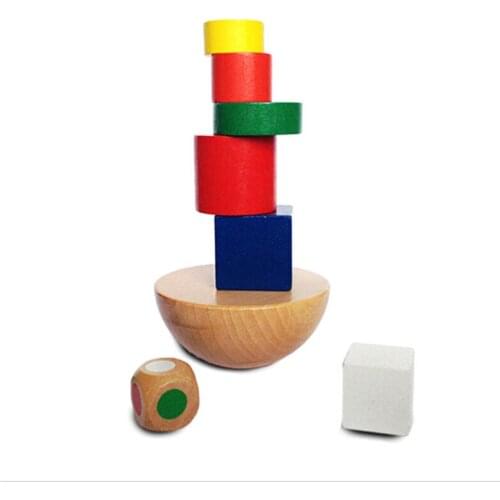 9pcs/set Balance Puzzle Board Games For Children Adults Building Blocks Board Game Family/Party Gift For Kids Table Games