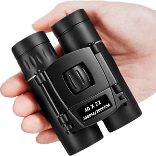 40x22 Binoculars 2000M-20000M Long Range HD Powerful Folding Portable FMC BAK4 Optics Telescope For Outdoor Hiking Birdwatching