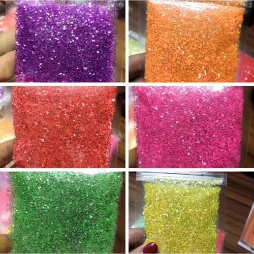 Wholesale Shinning Neon Rainbown Iridescent Fine Glitter Powder