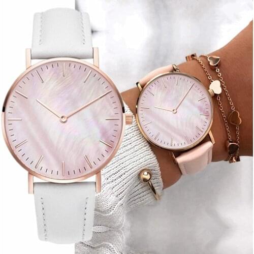 New Fashion Simple Women Watches Casual Ladies Leather Quartz Watch Watch Women Clocks Vrouwen Zegarek Damski reloj mujer