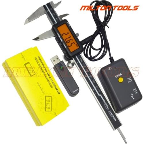 0-150mm digital caliper with USB data out port digital caliper with data cable input tool