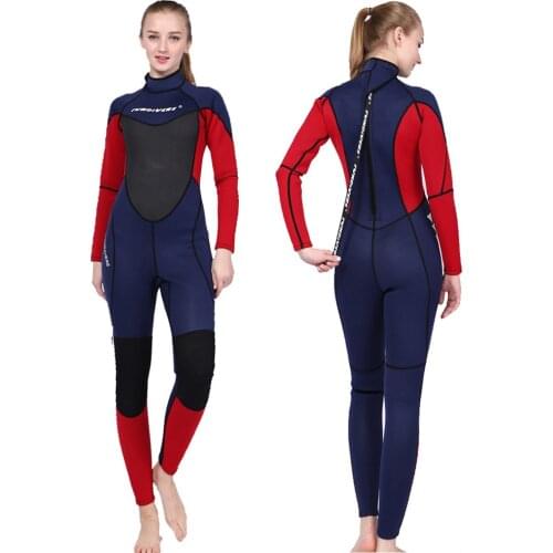 Wetsuit Women 3MM Neoprene Diving Suit Swimming Surf Snorkeling Spearfishing Scuba Clothes Underwater Fishing Kitesurf Windsurf