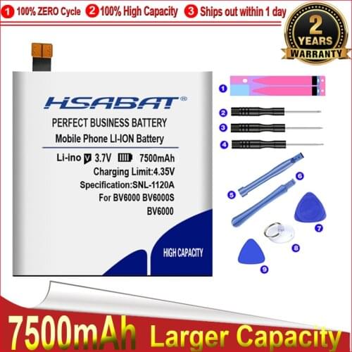 HSABAT Batteries For Blackview BV6000 Phones