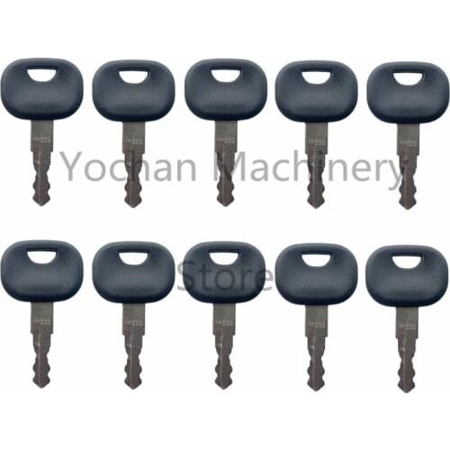 10 Pcs 14603 Key For Volvo JCB Bomag Dynapac Terex Vibromax New Holland NH Ford Moxy Hamm