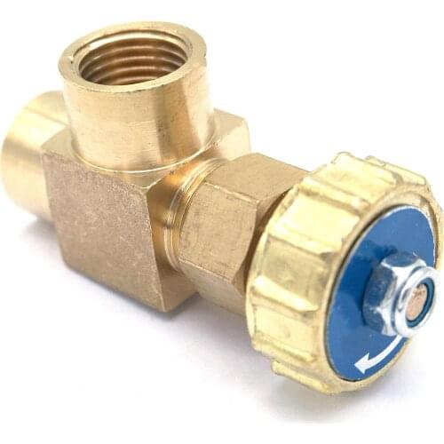 1/4" BSP Female Threaded 0.8 Mpa Elbow Equal Brass Plug Needle Valve