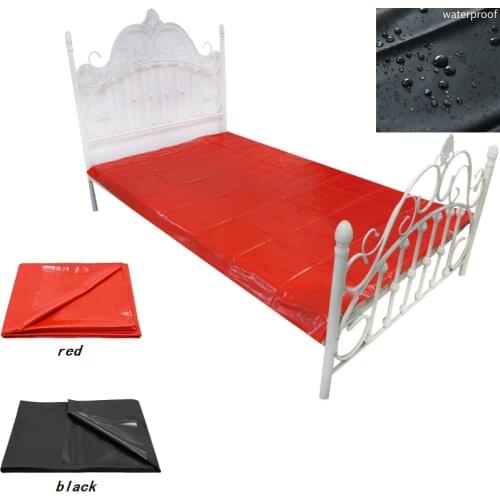 Massage Sheets Adult Sex Bed Sheets Sexy Game Vinyl Waterproof Hypoallergenic Mattress Cover Full Queen King Bedding Sheets