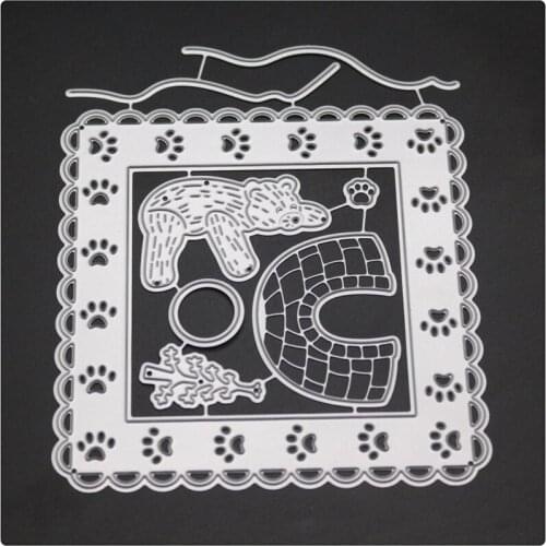 Scrapbook Metal Cutting Dies For Scrapbooking Stencils BEAR ANIMALS DIY Paper Album Cards Making Embossing Die Cut Cuts Cutter
