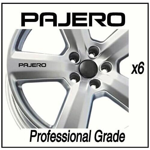 For x8 MITSUBISHI PAJERO WHEEL DECALS STICKERS SHOGUN SPORT