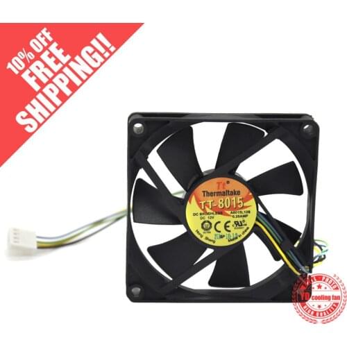 NEW FOR EVERFLOW Thermaltake TT A8015L12S 8015 8CM 4PIN PWM 12V 0.28A cooling fan