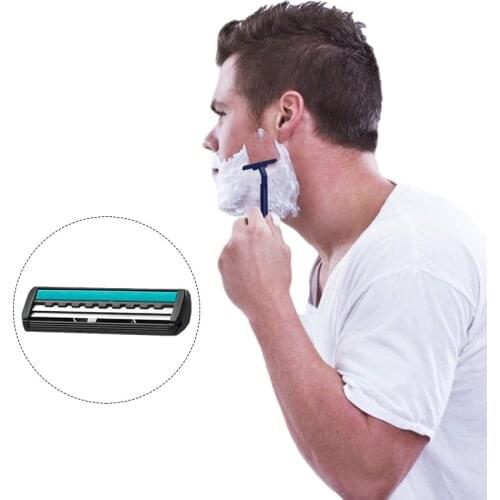 Disposable Razor for Men Plastic Handle Portable Stainless Steel Razor Blade Bathrooms Disposable Shaving Face Care Shaving