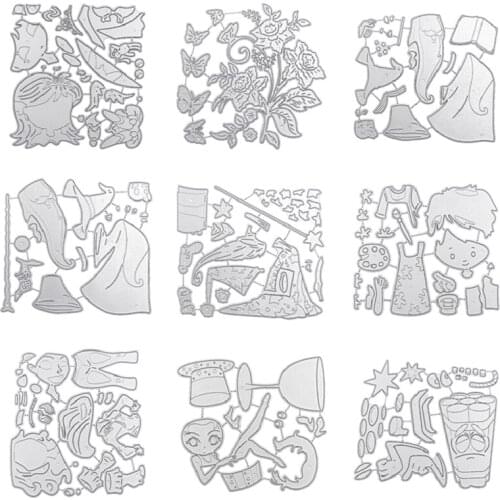 OOTDTY Magician Firecracker Metal Cutting Dies Stencil DIY Scrapbooking Album Paper Card Template Mold Embossing Craft Decoratio