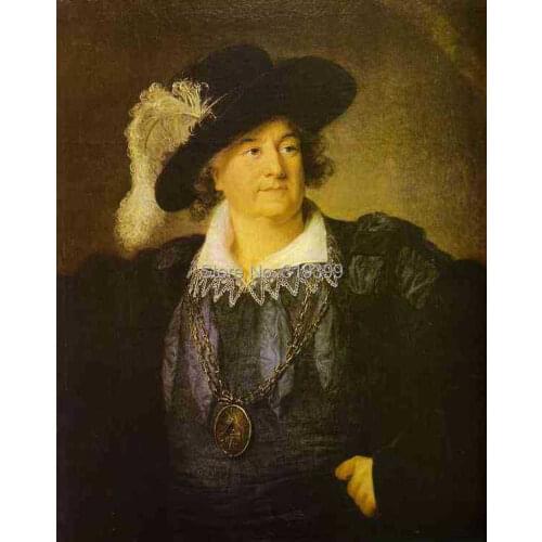 Portrait-of-stanislas-augustus-poniatowski by Louise Elisabeth Vigee Le Brun ,oil painting reproduction,handmade oil painting