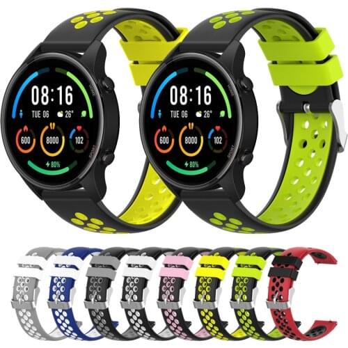 Silicone Sport Replacement Breathable Band For Xiaomi Mi Watch Color Sports edition Strap for Mi watch color watchbands Correa