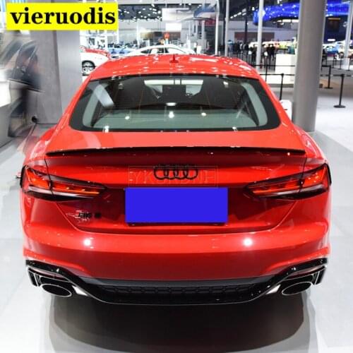 Rear Trunk Lid Spoiler Glossy Black Fit for Audi A5 2017 2018 2019 2020 High Quality ABS Material Color Car Tail Wing Decoration