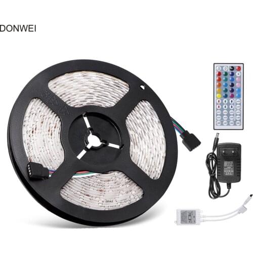 DONWEI 5M SMD2835 300 LED Strip Light Waterproof IP65 Bright and Flexible LED String Lights for Xmas Party Wedding Decoration