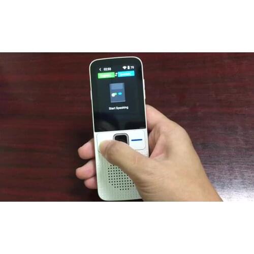 T10 Black Portable Smart Electronic Voice Language Translation Device Support 138 Languages Interpreter Translator