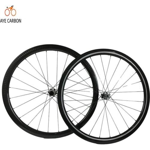 700c carbon wheels clincher carbon road bicycler wheelset 50mm or 38mm depth with powerway CT31 hub Disc brake