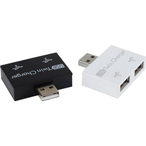 For USB2.0 Male to Twin Charger Dual 2 Port USB Splitter Hub Adapter Converter Charging USB Wire Plug for LAPTOP PC