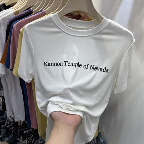 TSXT 2021 New Korean Summer Fashion Casual Round Collar Printing Loose And Comfortable Short Sleeve T-Shirt