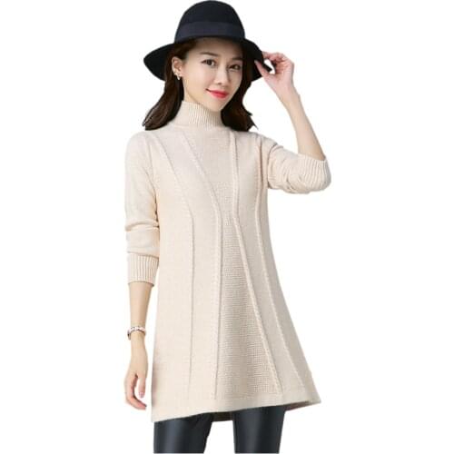 Jumper Knitted Sweater Femme Hiver Womens Seweaters Long Sleeve Loose Pullover Casual 2021 New Autumn Winter Plus size S-6XL