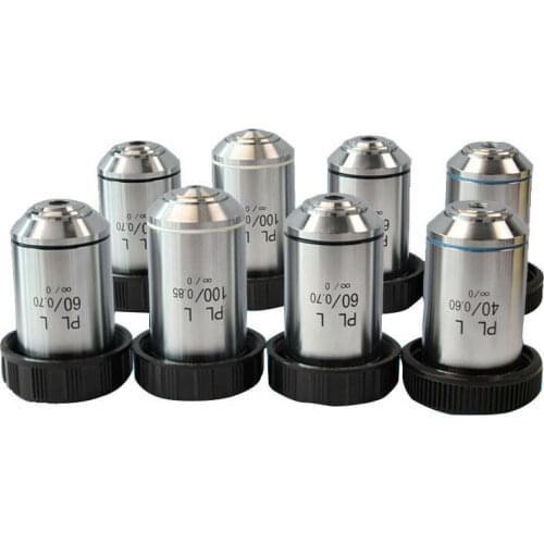 1 PC Long Working Distance Infinity Plan Objective Lens 5X 10X 20X 50X for Metallurgical Microscope