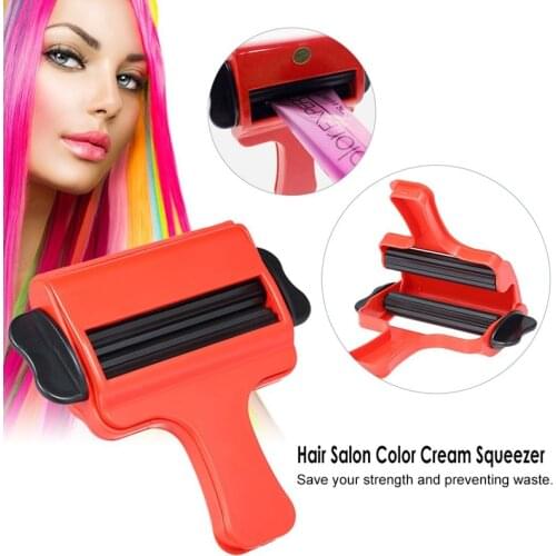 1 Pcs Hair Salon Squeezer Professional Salon Pigment Extruder Toothpaste Squeezer Tube Barber Hairdressing Tools