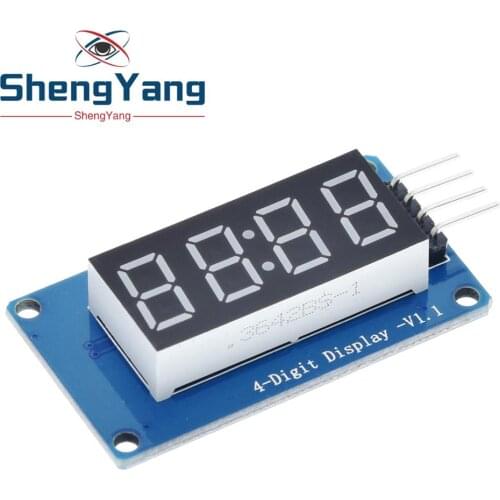 1PCS ShengYang 4 Bits Digital Tube LED Display Module With Clock Display TM1637 for Arduino Raspberry PI