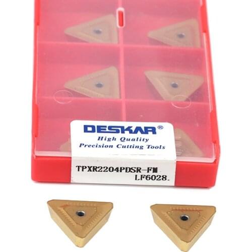 10pcs TPXR2204PDSR FM LF6028 External Turning Tool Carbide Insert CNC Lathe Turning Tool Wear-resistant Milling Insert,For Steel