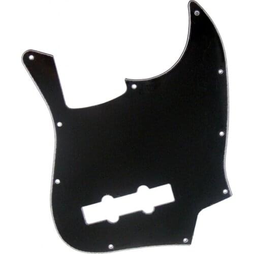 3Ply Bass Pickguard Guitar Pickguards Scratch Plates for JB Bass Pickguard Replacement, Black, PVC