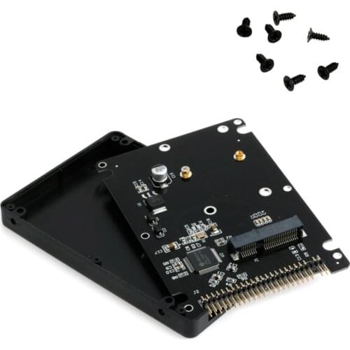 44PIN mSATA to 2.5" IDE HDD SSD mSATA to PATA Adapter Converter Card with Case
