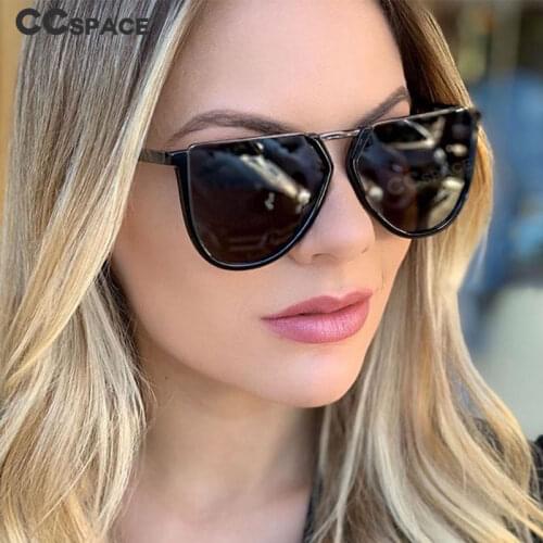 48041 Personality Polygon Metal Sunglasses Men Women Fashion Shades UV400 Vintage Glasses