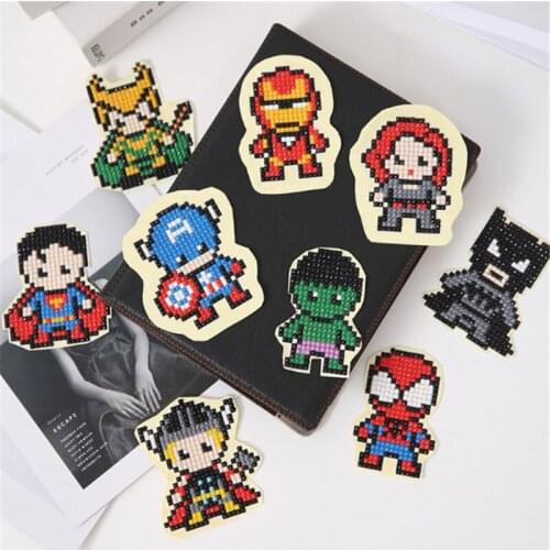 5d full square diamond painting embroidery Cross stitch Mosaic Cartoon animals free stickers Childrens crafts HD gift Toy art