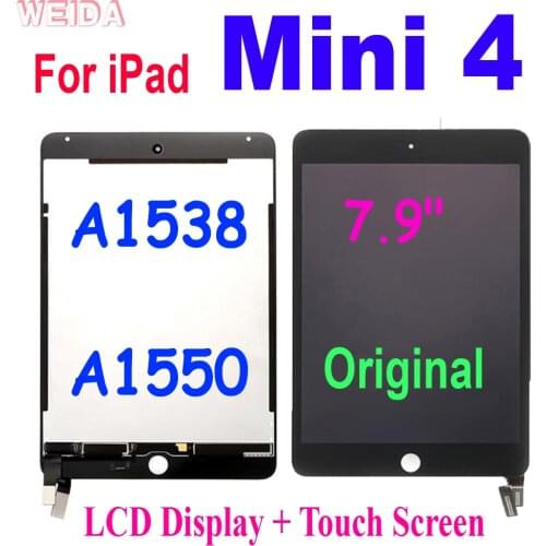 7.9" Original LCD For iPad Mini 4 Mini4 A1538 A1550 LCD Display Touch Screen Digitizer Assembly For iPad Mini 4 LCD Replacement