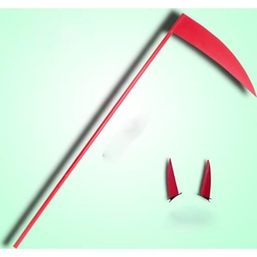 Anime Chainsaw Man Power Cosplay Prop 170CM PVC Scythe Devils Horn Headwear Halloween Carnival Cosplay Accessories Weapons