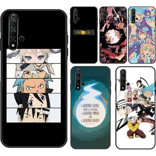 Anime Soul Eater Poster For Huawei Y5 2017 Y3 II Y9 Y6 Y7 Prime 2018 2019 Y7A Y5P Y6P 2020 Nova 2 3 5T Phone Case