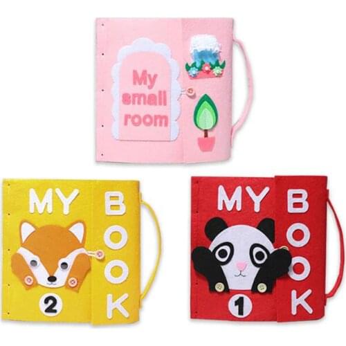 Childrens early education cloth book non-woven hand-made cloth diy material package to development childrens intellectual toys