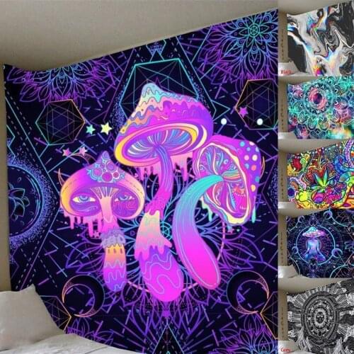 Illusory Art Tapestry Ins Tapestry Household Bedside Decoration Cloth Hanging Tapiz Tapestry Wall Hanging Tapestries Room Decor