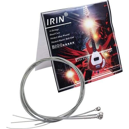M MBAT High Quality 4Pcs/Set Electric Bass Strings Set Steel Core Nickel Plated Alloy Wound Bass String Guitar Accessories B100