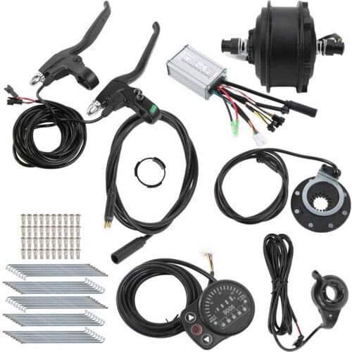 36V 250W 20/24/26/27.5in/700C Rims Front Drive/Rear Freewheel/Rear Cassette Motor E-Bike Conversion Kit with Controller KT-900S