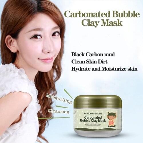 Carbonated Bubble Clay Mask Whitening Hydration Stickers Cleansing Blackheads Remover Cosmetics Facial Nursing Mask Anti-aging