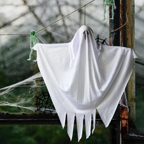 Ghost Pendant Flexible Lightweight Fabric Halloween Hanging Ghost Decorations for Home