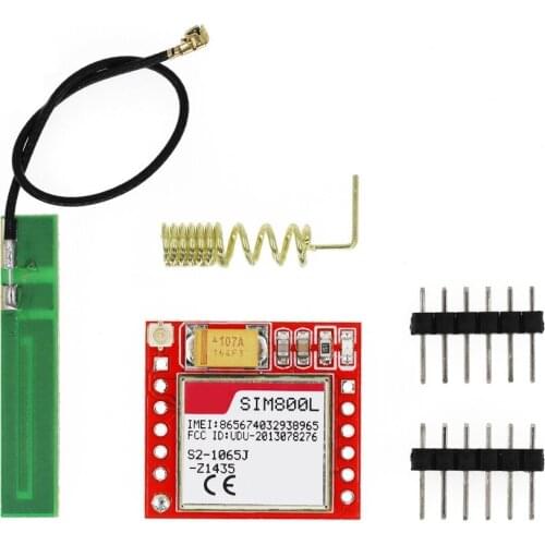 Smallest SIM800L GPRS GSM Module Kit MicroSIM Card Core BOard Quad-band TTL Serial Port with the antenna