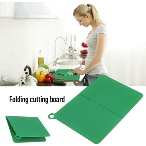 Non-slip Chopping Board Plastic Folding Cutting Board Portable Kitchen Board Flexible Camping Cooking Accessory Kitchen Stuff