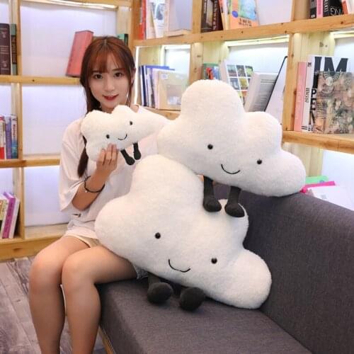 25/50/60cm New Ins Cloud Plush Pillow Soft Cushion Kawaii Cloud Stuffed Plush Toys For Children Baby Kids Pillow Girl Gift