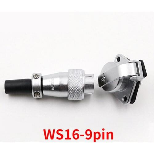 WS16 Connectors 9 pin,High Voltage Connector Plug Socket, Industrial Power Connector , Waterproof, Shockproof, IP68